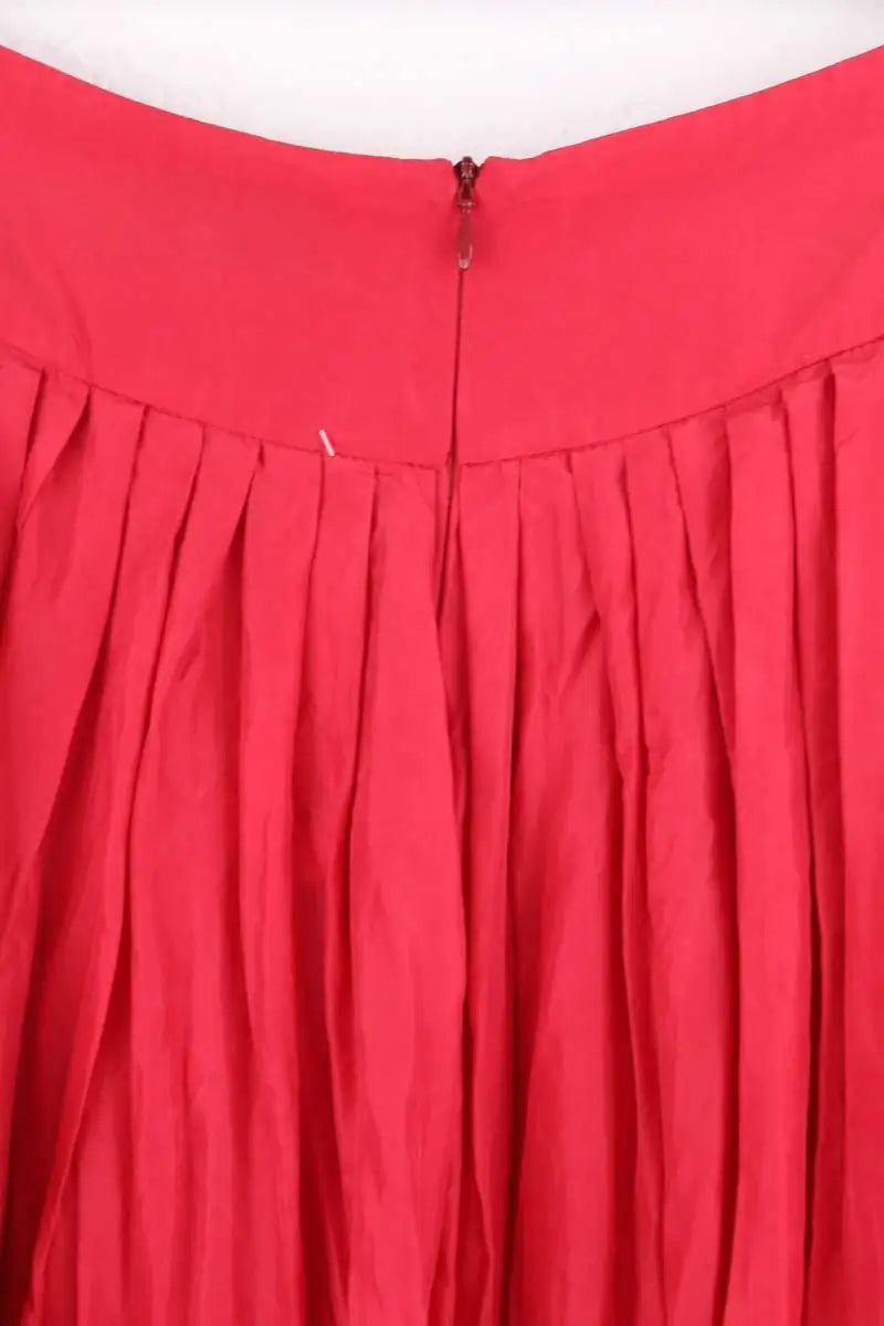 Jupe Agnès B. Rouge en Soie