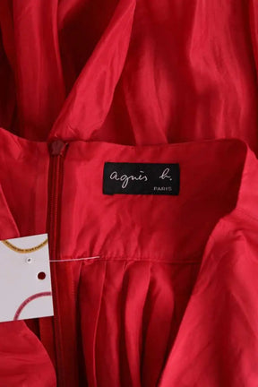 Jupe Agnès B. Rouge en Soie