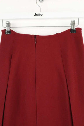 Jupe Alaïa Bordeaux en Laine