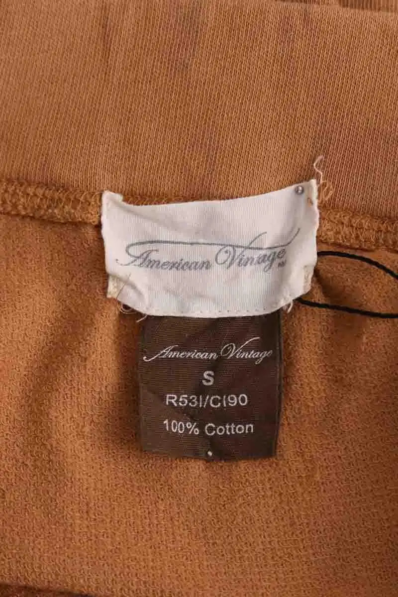 Jupe American Vintage Camel en Coton