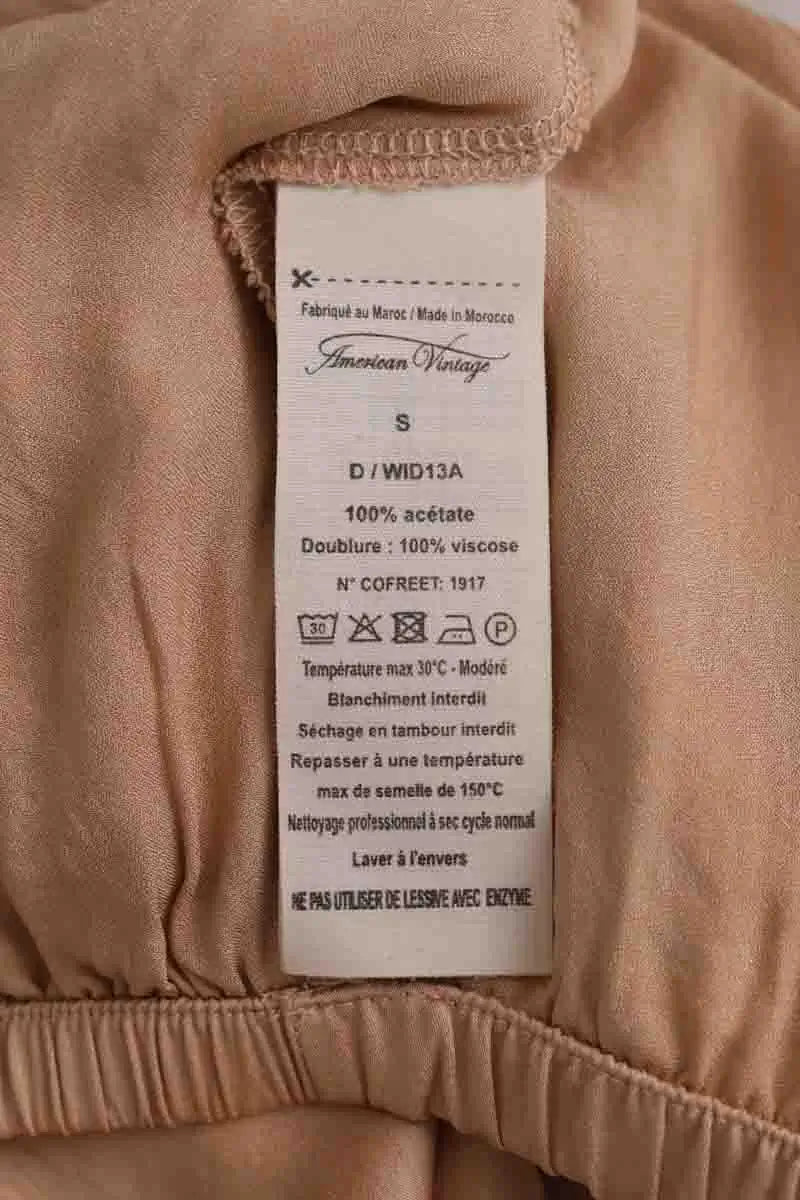 Jupe American Vintage Rose en Synthétique