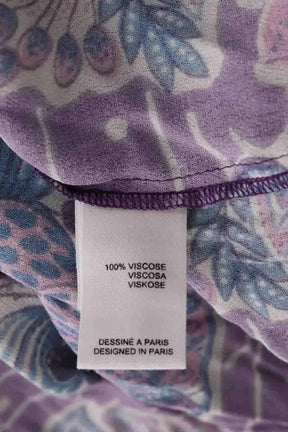 Jupe Antik Batik Violet en Synthétique