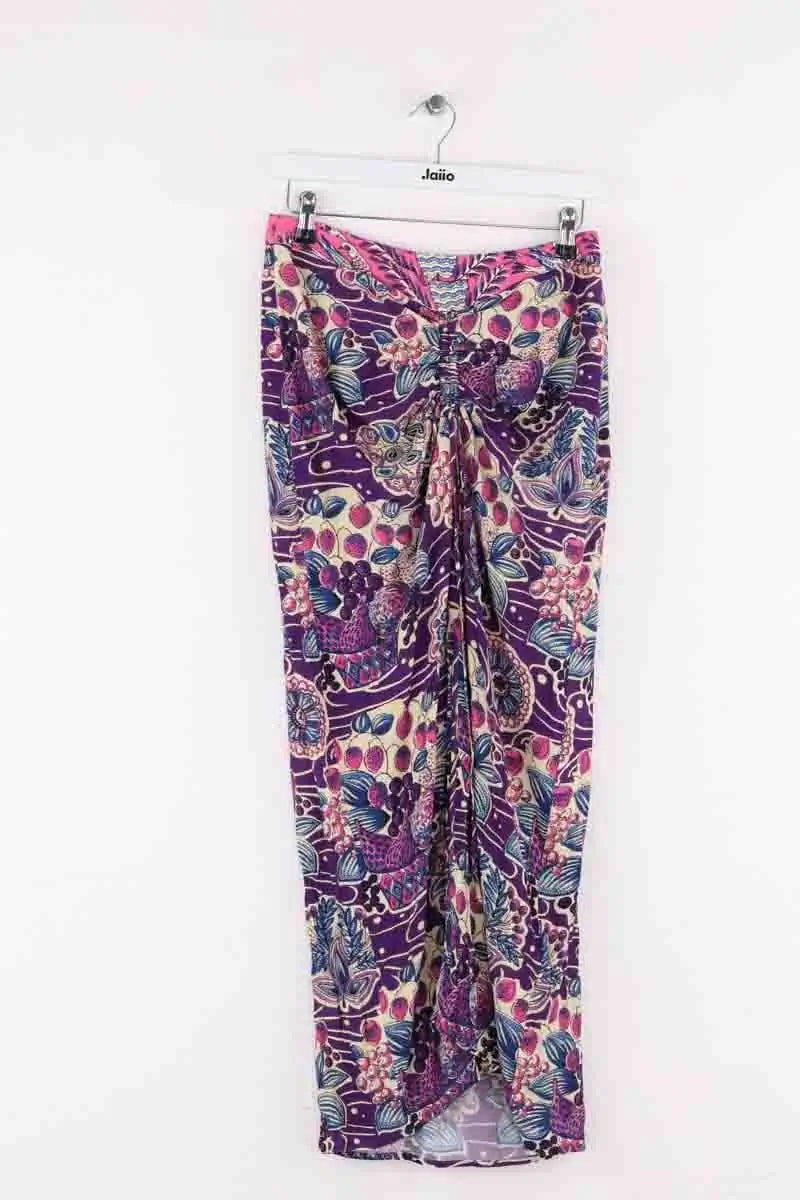 Jupe Antik Batik Violet en Synthétique