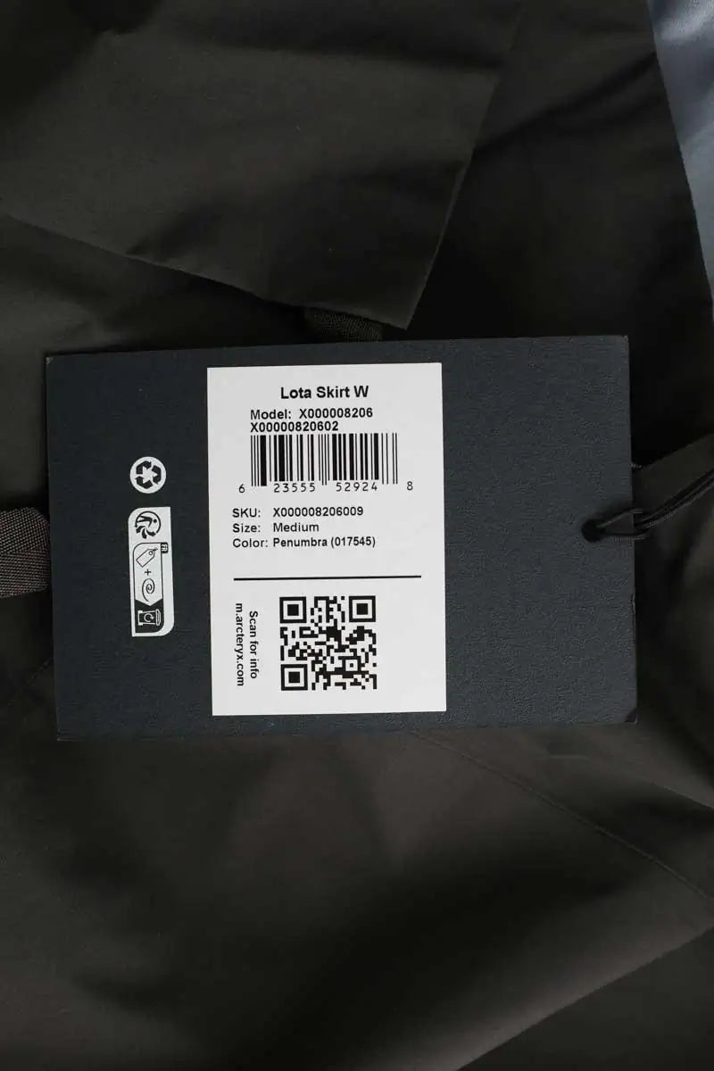 Jupe Arc'teryx Lota Anthracite en Synthétique