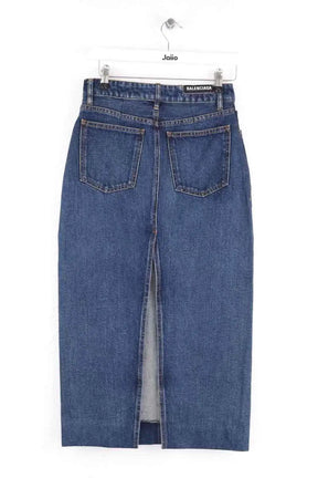 Jupe Balenciaga Bleu en Coton