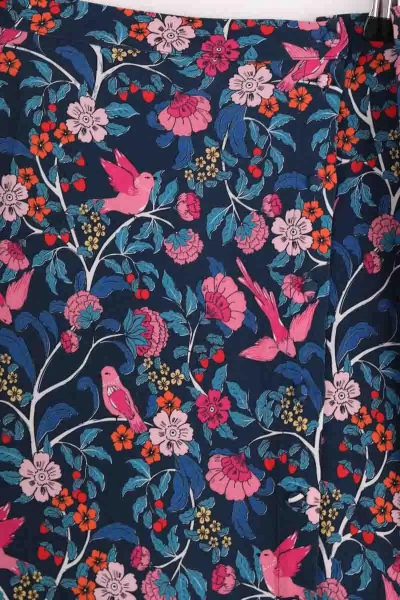 Jupe Balzac Bleu en Viscose