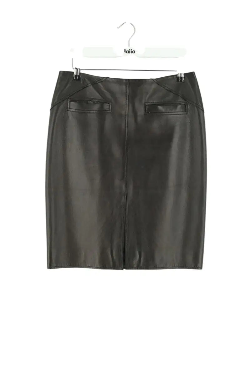 Jupe Barbara Bui Noir en Cuir, taille M - Seconde Main