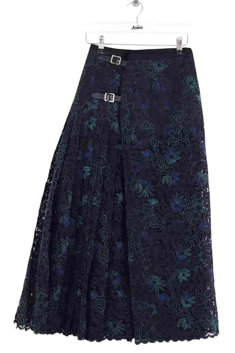 Jupe Barrie Noir en Synthétique, taille S - Seconde Main