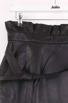 Jupe Ba&Sh Noir en Cuir