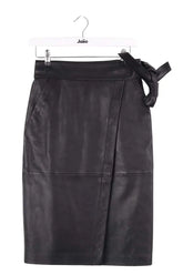 Jupe Ba&Sh Noir en Cuir, taille S - Seconde Main