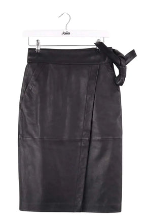 Jupe Ba&Sh Noir en Cuir, taille S - Seconde Main