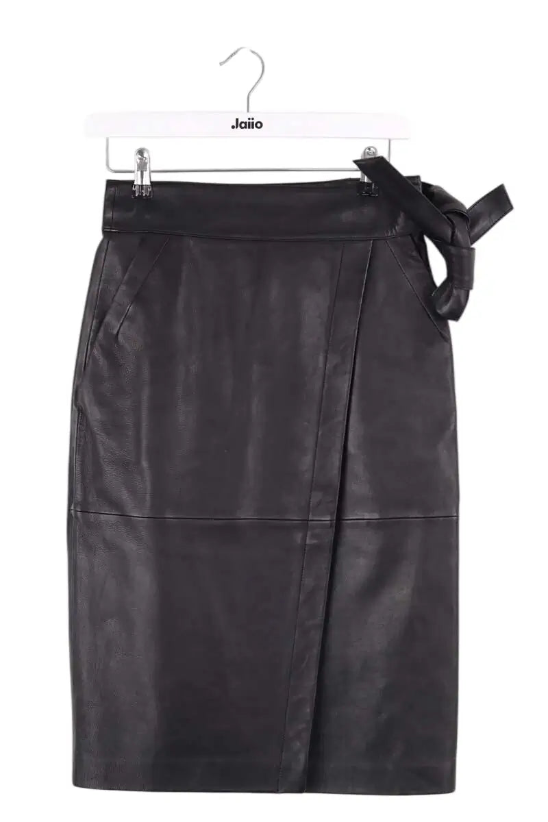 Jupe Ba&Sh Noir en Cuir, taille S - Seconde Main