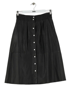 Jupe Bash Noir en Cuir, taille XS - Seconde Main
