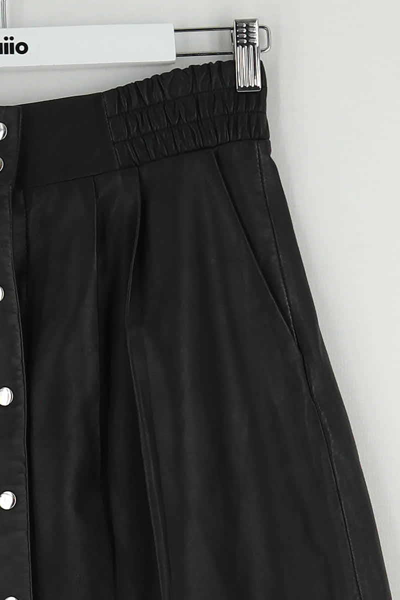 Jupe Bash Noir en Cuir
