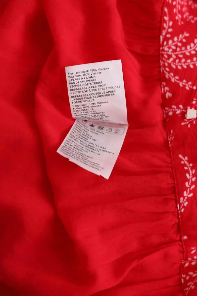 Jupe Ba&Sh Rouge en Viscose