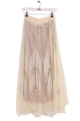 Jupe Ba&Sh Ulysse Ecru en Coton, taille S - Seconde Main