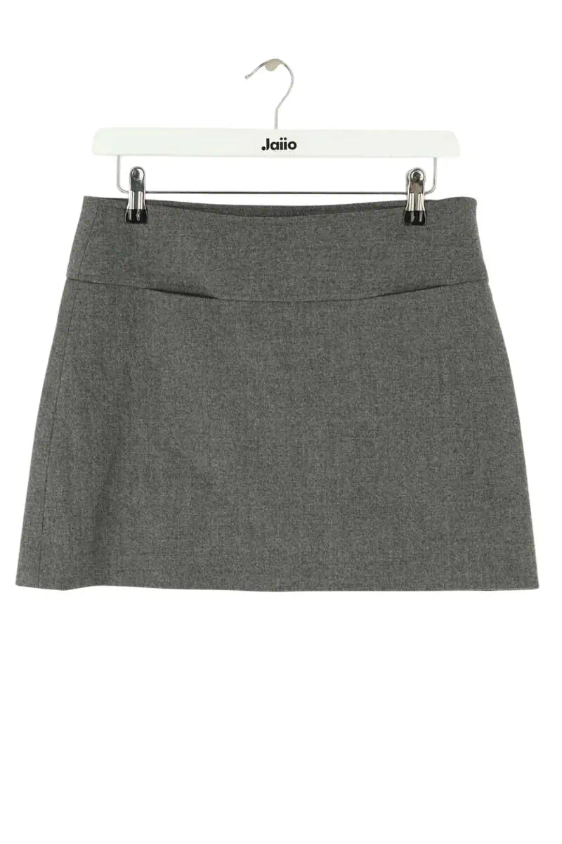 Jupe Burberry Anthracite en Laine, taille M - Seconde Main