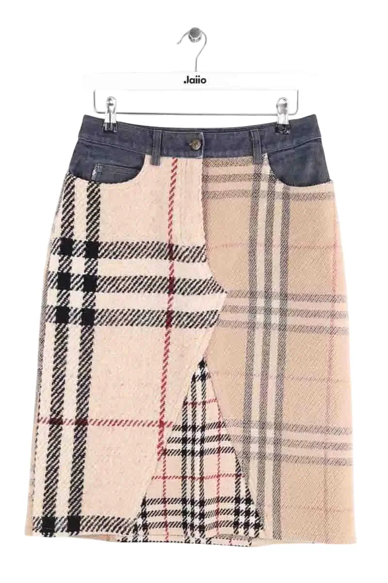 Jupe Burberry Beige en Coton, taille M - Seconde Main