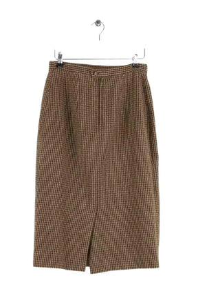 Jupe Burberry Marron en Laine, taille L - Seconde Main