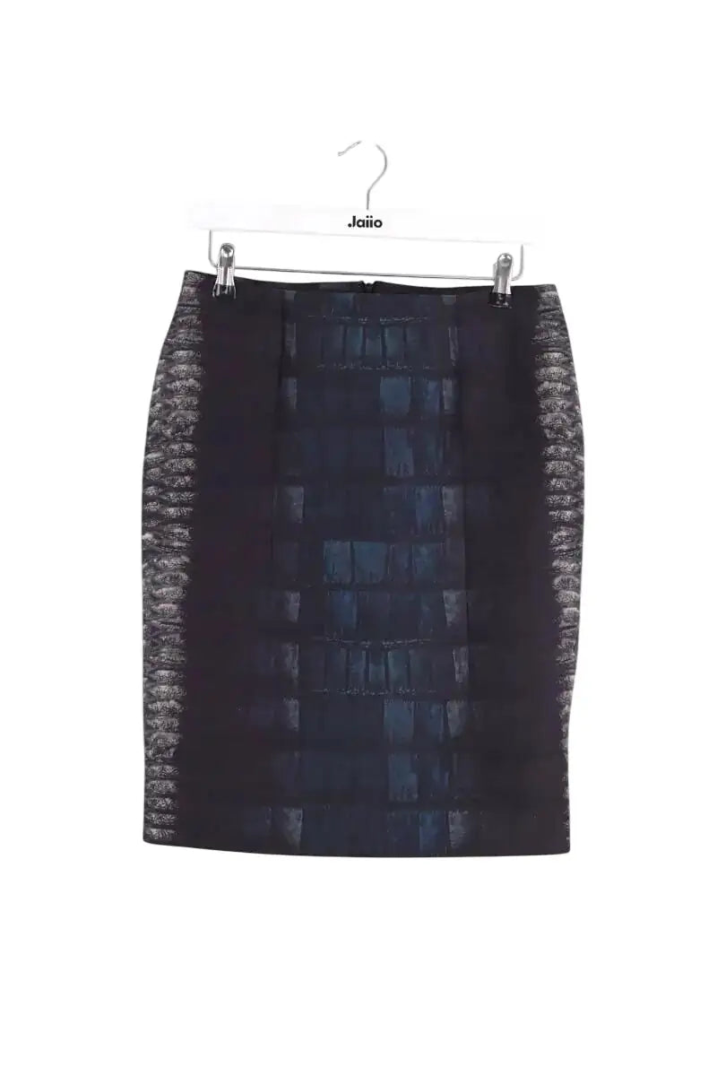 Jupe Cedric Charlier Anthracite en Laine, taille M - Seconde Main