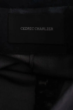 Jupe Cedric Charlier Anthracite en Laine
