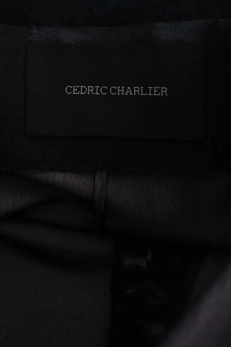 Jupe Cedric Charlier Anthracite en Laine