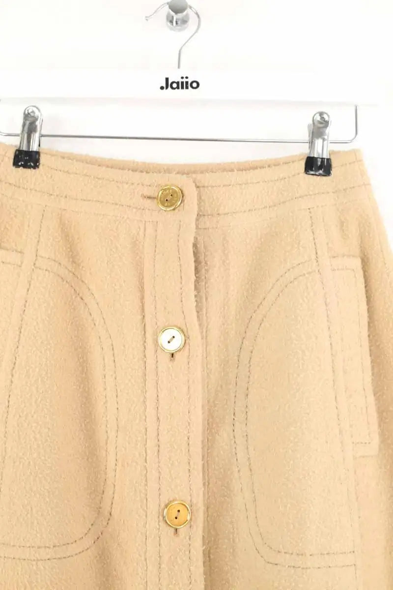 Jupe Celine Beige en Laine