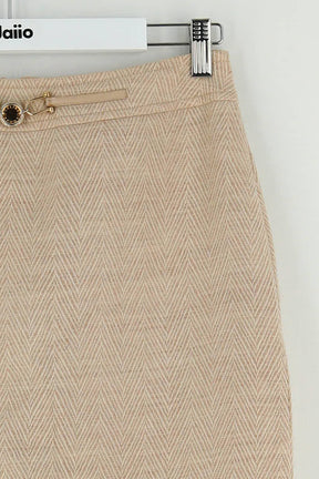 Jupe Celine Beige en Laine