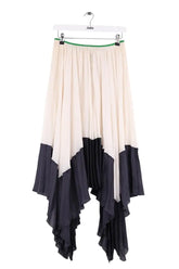 Jupe Celine Blanc en Soie, taille S - Seconde Main