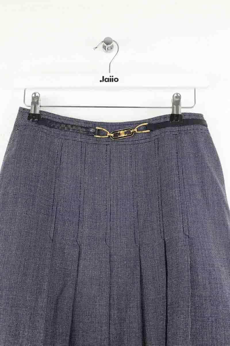 Jupe Celine Bleu en Laine