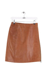 Jupe Celine Marron en Cuir, taille S - Seconde Main