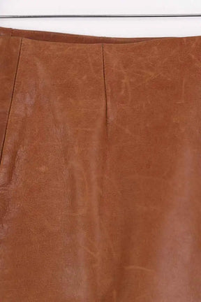 Jupe Celine Marron en Cuir