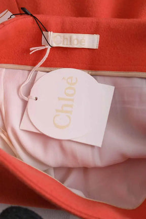 Jupe Chloé Orange en Laine