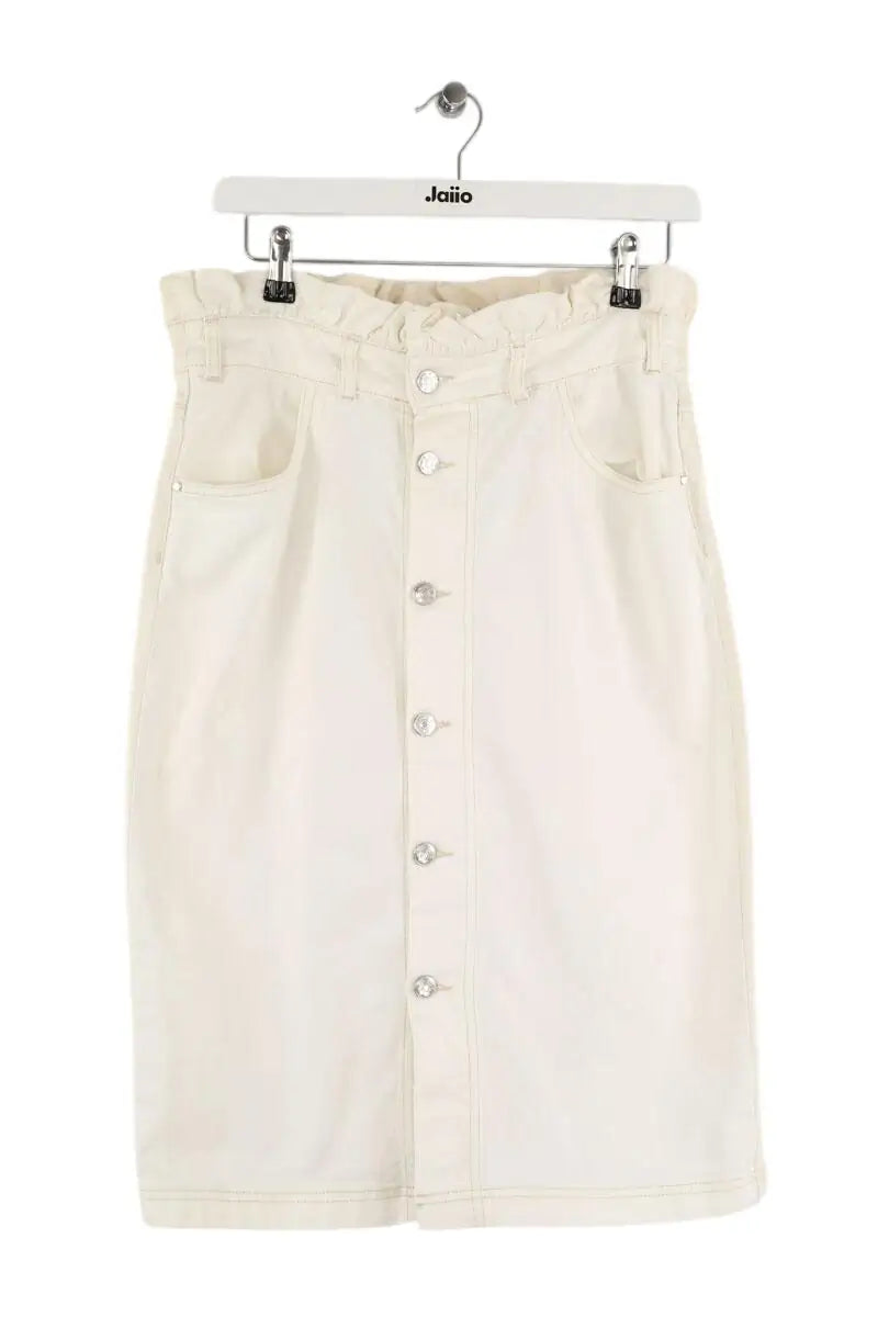 Jupe Claudie Pierlot Blanc en Coton, taille L - Seconde Main