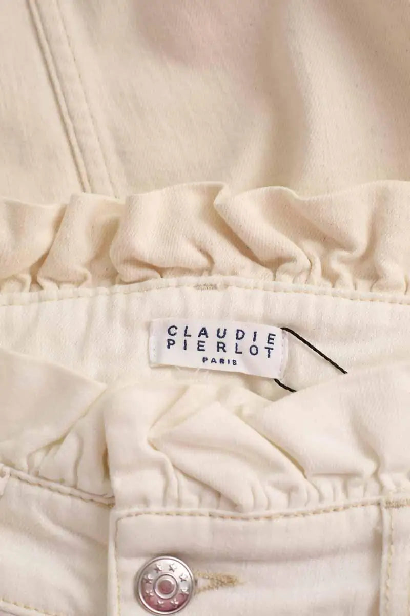 Jupe Claudie Pierlot Blanc en Coton