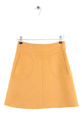 Jupe Claudie Pierlot Jaune en Synthétique, taille S - Seconde Main