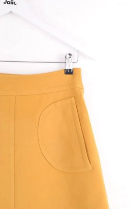 Jupe Claudie Pierlot Jaune en Synthétique