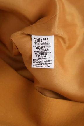 Jupe Claudie Pierlot Jaune en Synthétique