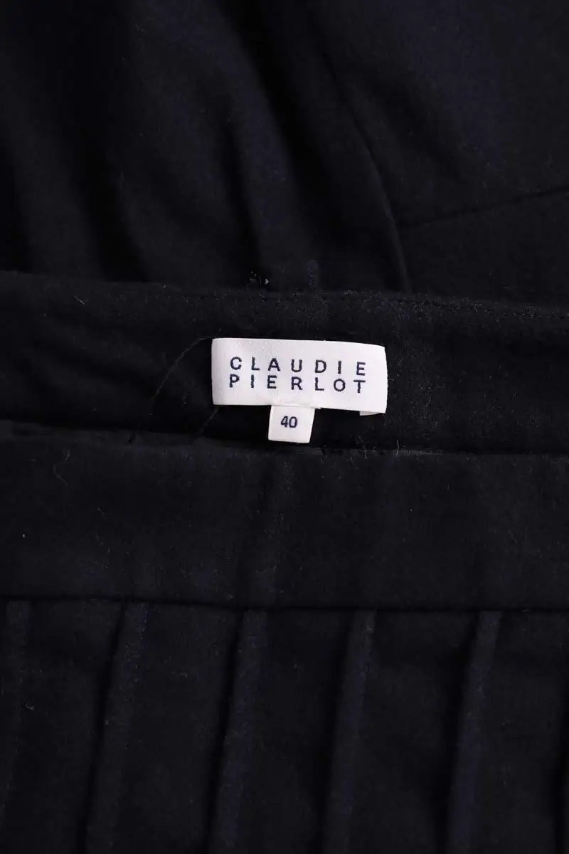 Jupe Claudie Pierlot Marine en Laine