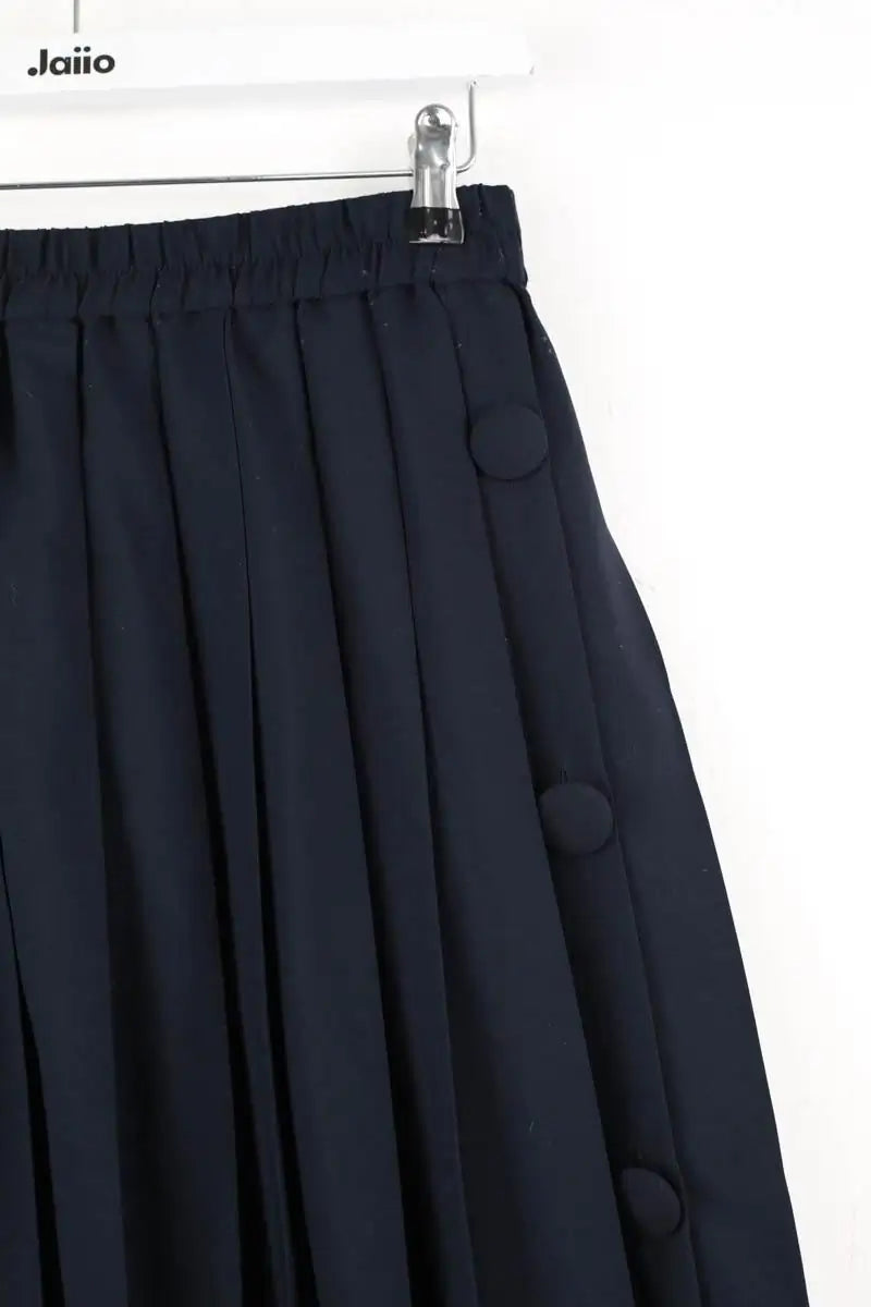 Jupe Claudie Pierlot Marine en Synthétique