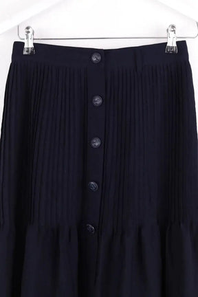 Jupe Claudie Pierlot Marine en Synthétique