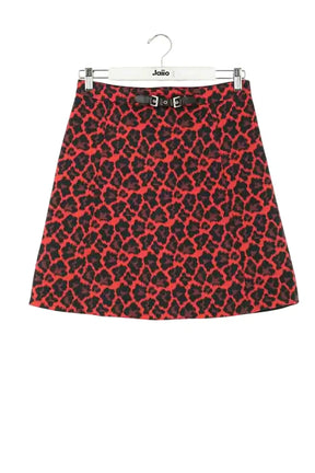 Jupe Claudie Pierlot Rouge en Coton, taille M - Seconde Main