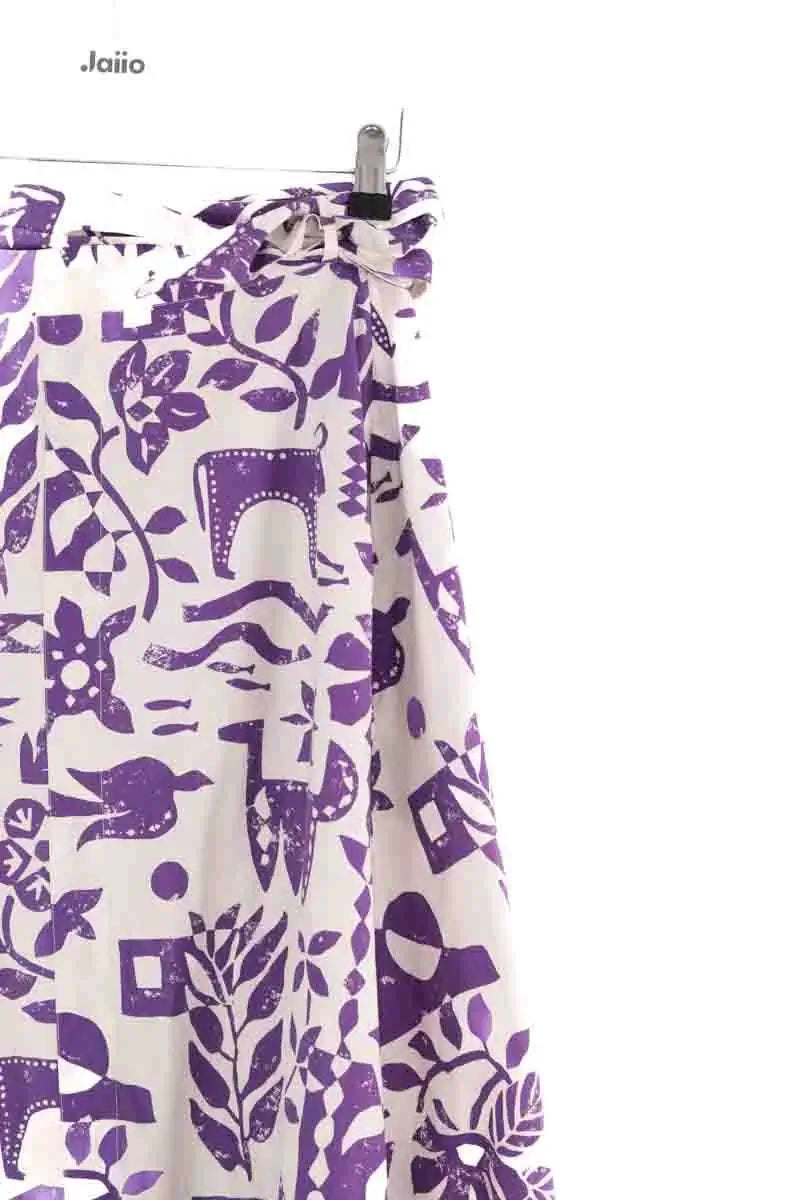 Jupe Claudie Pierlot Violet en Coton