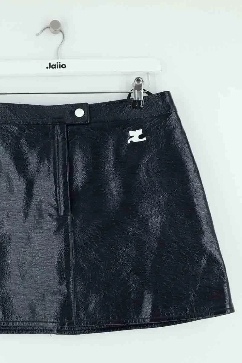 Jupe Courrèges Marine en Coton