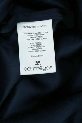 Jupe Courrèges Marine en Coton