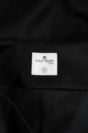 Jupe Courrèges Noir en Synthétique