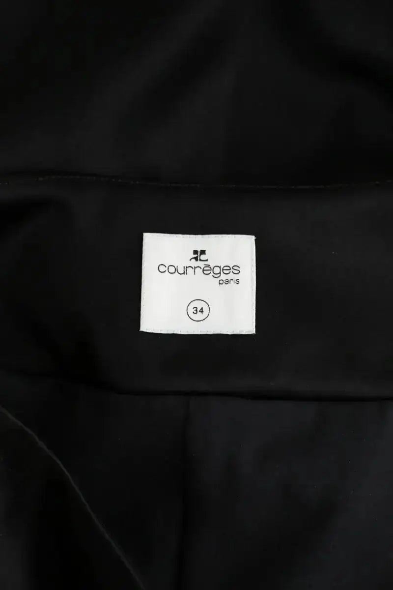 Jupe Courrèges Noir en Synthétique