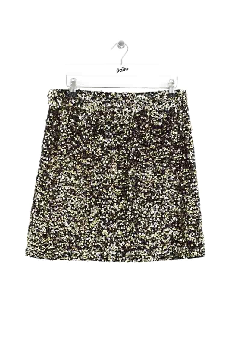 Jupe Des Petits Hauts Doré en Polyester, taille L - Seconde Main