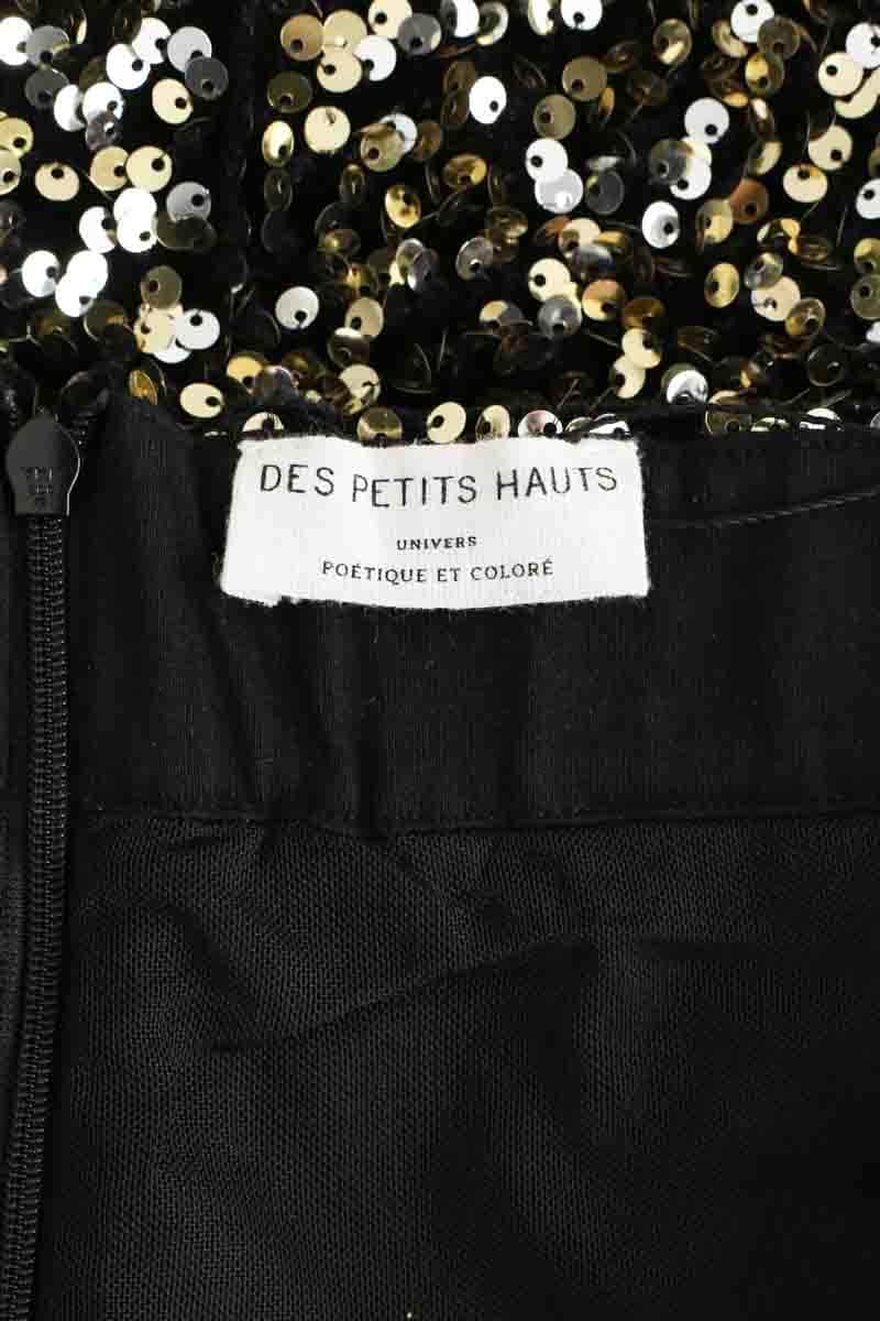 Jupe Des Petits Hauts Doré en Polyester