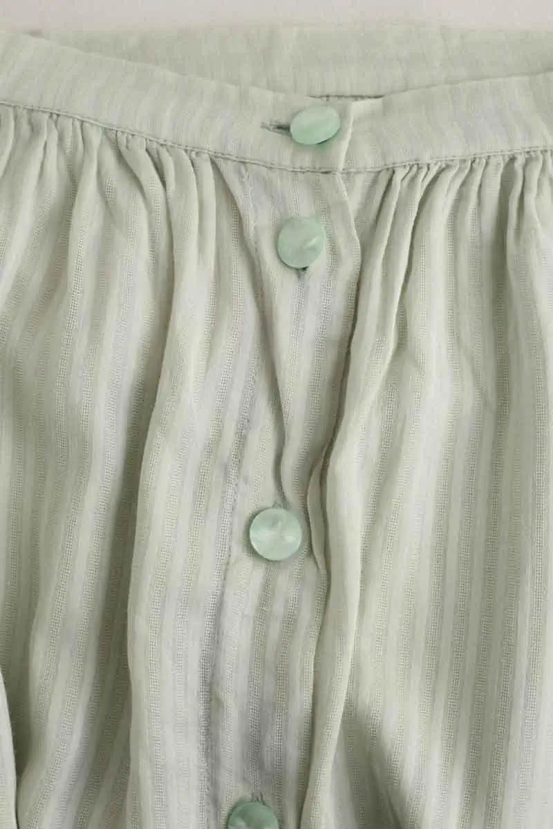 Jupe Des Petits Hauts Telou Vert en Viscose